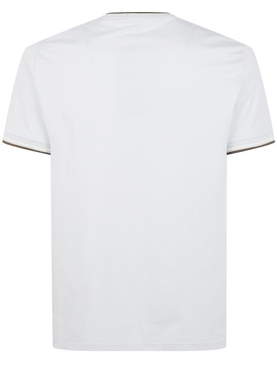 26SS 프레드페리 반팔 티셔츠 FP M1588V 58 80B DSKBL ECRU LWGRN - FRED PERRY