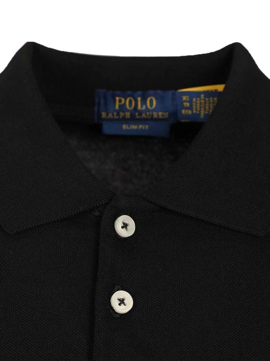 26SS 랄프 로렌 폴로 티셔츠 211B18200011 POLO BLACK WHITE PP - RALPH LAUREN