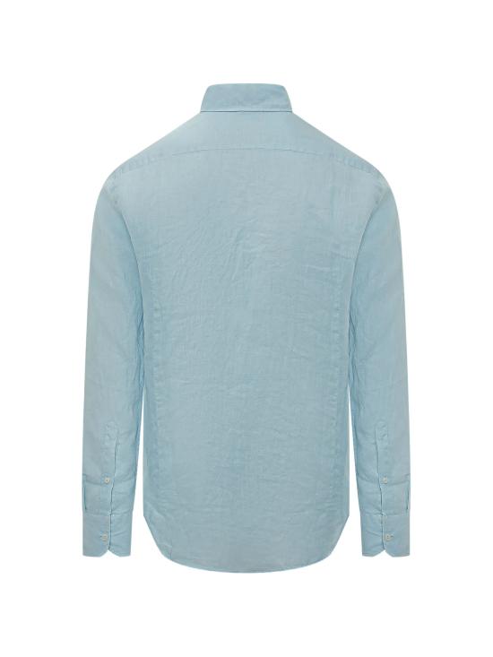 26SS 세인트바쓰 긴팔 셔츠 PAMP00100555LPAMPLONA LINEN 31 LIGHT BLUE - MC2 SAINT BARTH