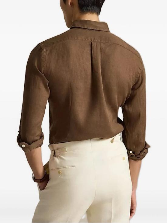 26SS 랄프 로렌 긴팔 셔츠 710966294514 CHESTNUT - RALPH LAUREN