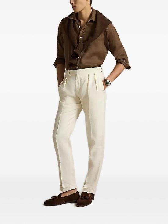 26SS 랄프 로렌 긴팔 셔츠 710966294514 CHESTNUT - RALPH LAUREN