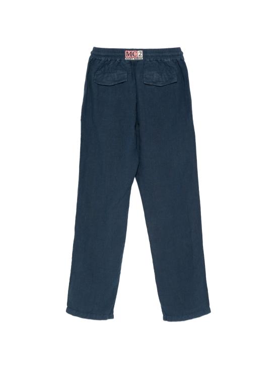26SS 세인트바쓰 트레이닝/조거 팬츠 CAA000100119LCALAIS LINEN 61 BLUE NAVY - MC2 SAINT BARTH