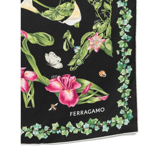 26FW 살바토레 페라가모 머플러/스카프 310245 0795202 NEMUL BLACK GREEN - SALVATORE FERRAGAMO