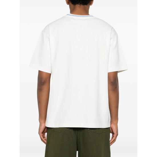 26FW 드롤드무슈 반팔 티셔츠 L TS189 CO0002 OFFWH WHITE - DROLE DE MONSIEUR