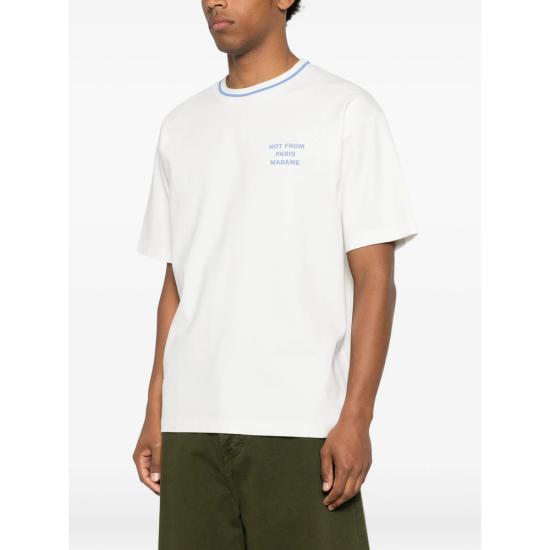 26FW 드롤드무슈 반팔 티셔츠 L TS189 CO0002 OFFWH WHITE - DROLE DE MONSIEUR
