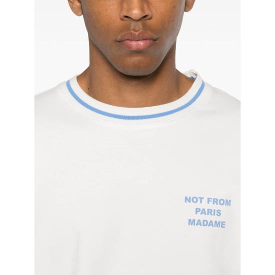26FW 드롤드무슈 반팔 티셔츠 L TS189 CO0002 OFFWH WHITE - DROLE DE MONSIEUR