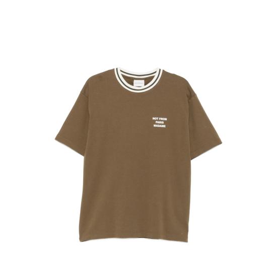 26FW 드롤드무슈 반팔 티셔츠 L TS189 CO0002 KAKI GREEN