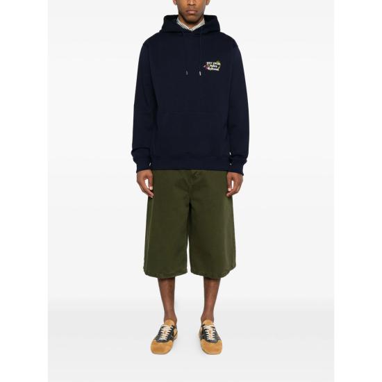 26FW 드롤드무슈 후드 티셔츠 L HO208 CO127 NAVY BLUE - DROLE DE MONSIEUR