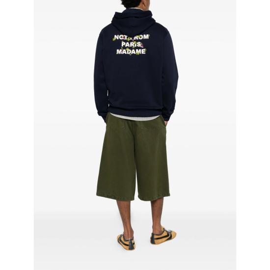 26FW 드롤드무슈 후드 티셔츠 L HO208 CO127 NAVY BLUE - DROLE DE MONSIEUR