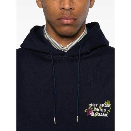 26FW 드롤드무슈 후드 티셔츠 L HO208 CO127 NAVY BLUE - DROLE DE MONSIEUR