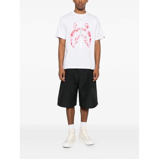26SS 베이프 반팔 티셔츠 001TEM301007M WHXPK NEUTRALS - BAPE