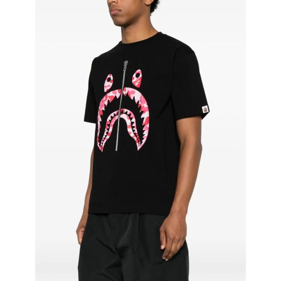 26SS 베이프 반팔 티셔츠 001TEM301007M BKXPK BLACK - BAPE