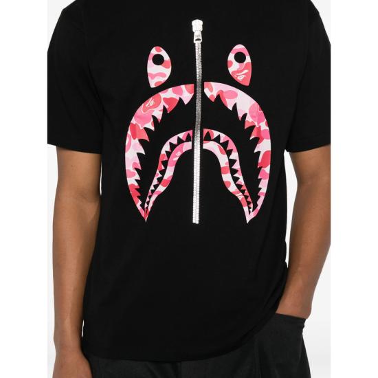 26SS 베이프 반팔 티셔츠 001TEM301007M BKXPK BLACK - BAPE