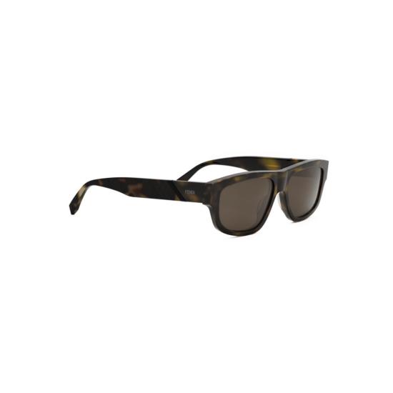 25FW 펜디 선글라스 Fe40157i 직사각형 호피무늬 아세테이트 - FENDI