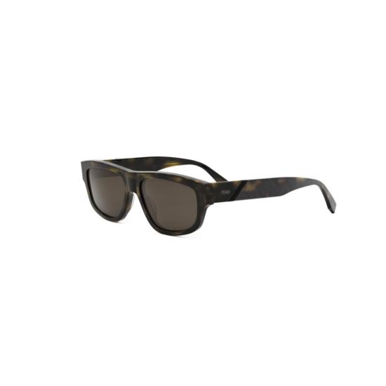 25FW 펜디 선글라스 Fe40157i 직사각형 호피무늬 아세테이트 - FENDI