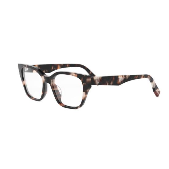 25FW 펜디 선글라스 Fe50001i 오버사이즈 호피무늬 사각 안경 - FENDI
