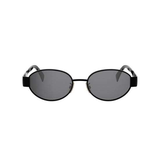 25FW 셀린느 선글라스 Cl40235u 타원형 프레임 블랙 메탈