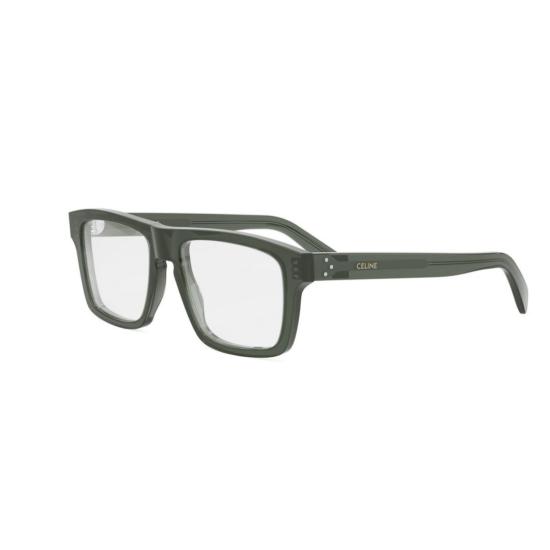 25FW 셀린느 안경 Cl50160i 볼드 직사각형 녹색 안경 - CELINE