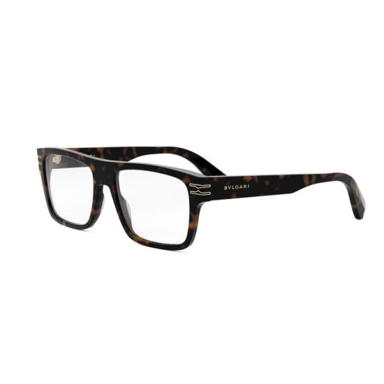 25FW 불가리 안경 Bv50034i 볼드 직사각형 호피무늬 안경 - BVLGARI