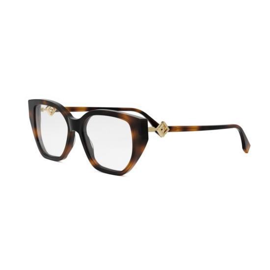 25FW 펜디 선글라스 Fe50100i 오버사이즈 호피무늬 사각 프레임 안경 - FENDI