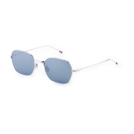  톰브라운 선글라스 UES945A 기하학적 실버 프레임 - THOM BROWNE