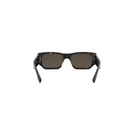 25FW 펜디 선글라스 Fe40144i 직사각형 호피무늬 - FENDI