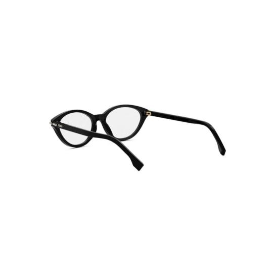 25FW 펜디 선글라스 Fe50126i 둥근 검정색 플라스틱 안경 - FENDI
