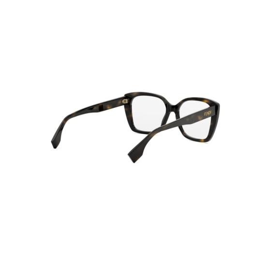 25FW 펜디 선글라스 Fe50127i 오버사이즈 스퀘어 호피무늬 프레임 안경 - FENDI