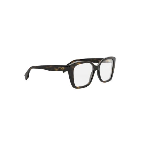 25FW 펜디 선글라스 Fe50127i 오버사이즈 스퀘어 호피무늬 프레임 안경 - FENDI