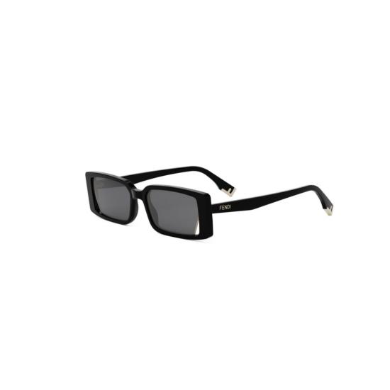 25FW 펜디 선글라스 Fe40164i 직사각형 블랙 아세테이트 - FENDI