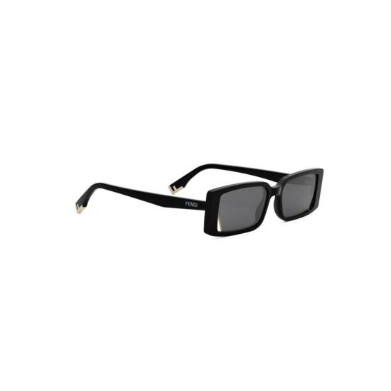 25FW 펜디 선글라스 Fe40164i 직사각형 블랙 아세테이트 - FENDI
