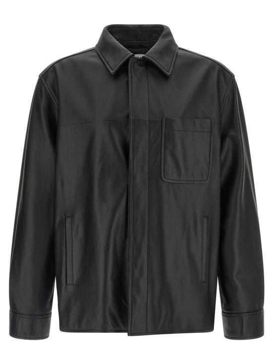 26SS 로에베 가죽 자켓 H526Y31L521100 Black