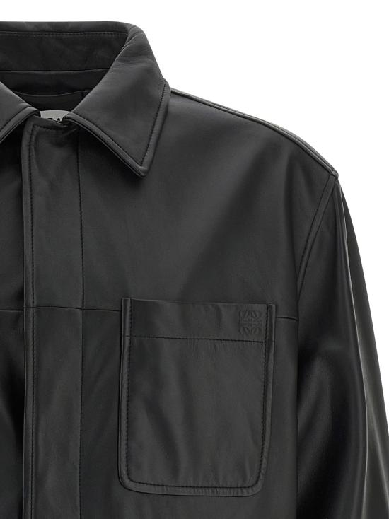 26SS 로에베 가죽 자켓 H526Y31L521100 Black - LOEWE