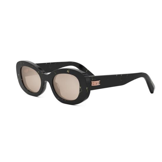 25FW 불가리 선글라스 Bv40039i 볼드 오버사이즈 타원형 프레임 - BVLGARI