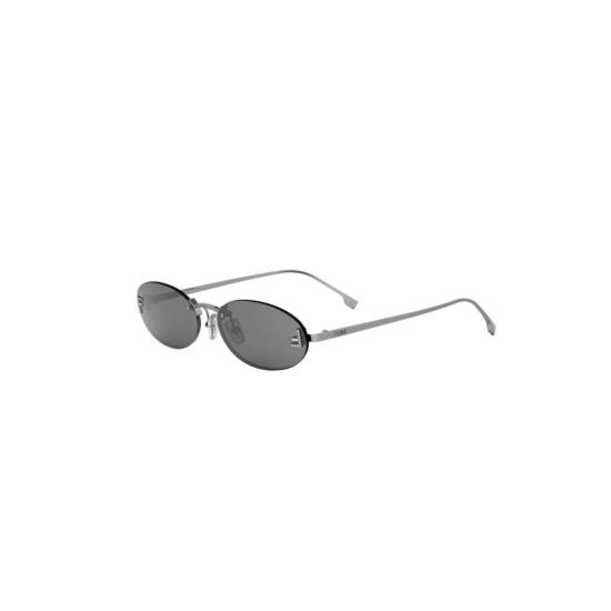 25FW 펜디 선글라스 Fe4075us 타원형 금속 - FENDI