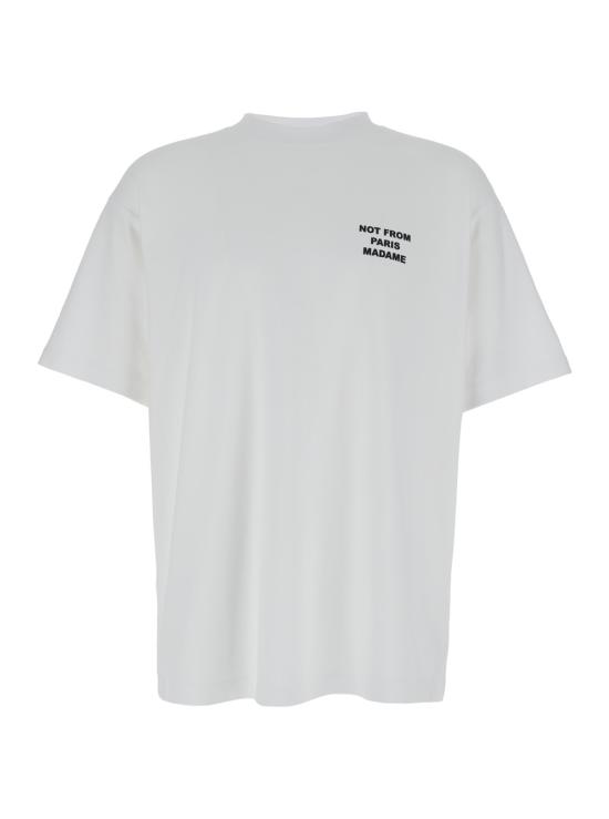 26FW 드롤드무슈 반팔 티셔츠 PERMTS203CO002OPW White
