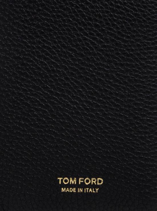 26FW 톰포드 그레인 레더 폴딩 카드 홀더 Y0279LCL158GNAA Black - TOMFORD