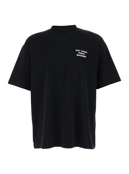 26FW 드롤드무슈 반팔 티셔츠 PERMTS203CO002BL Black