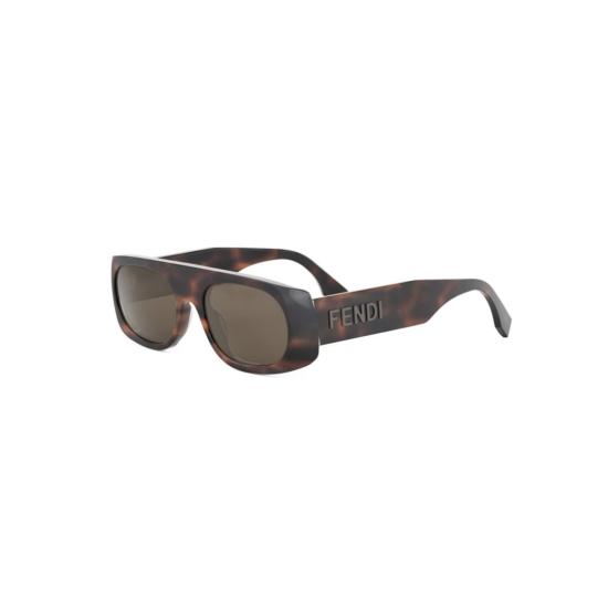 25FW 펜디 선글라스 Fe40169i 직사각형 호피무늬 - FENDI