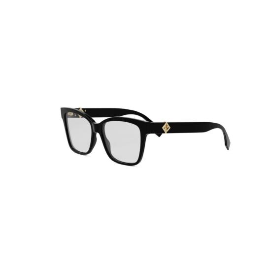 25FW 펜디 안경 Fe50117i 금색 포인트가 있는 직사각형 안경 - FENDI