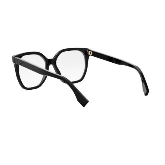 25FW 펜디 안경 Fe50087i 오버사이즈 블랙 플라스틱 사각 프레임 안경 - FENDI