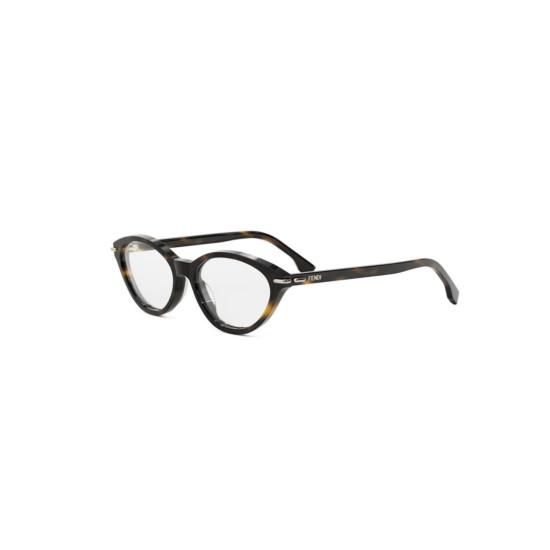 25FW 펜디 안경 Fe50126i 둥근 호피무늬 고양이 눈 안경 - FENDI