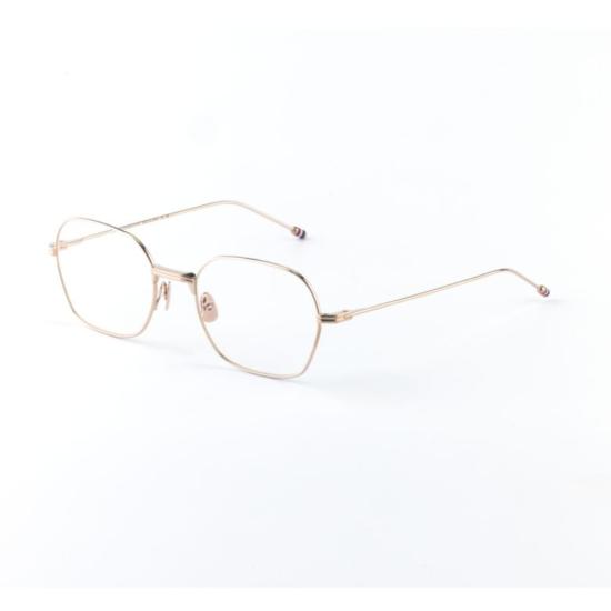 톰브라운 안경 Ueo945a 직사각형 금색 마감 안경 - THOM BROWNE