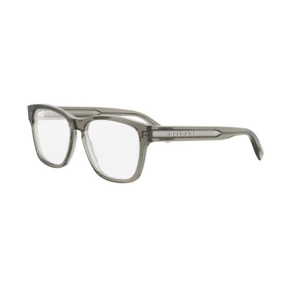  불가리 안경 Bv50059i 반투명 회색 직사각형 안경 - BVLGARI