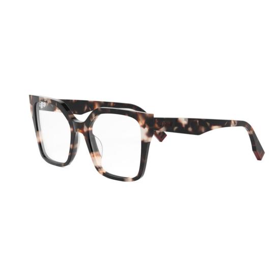 25FW 펜디 안경 Fe50002i 오버사이즈 호피무늬 프레임 안경 - FENDI