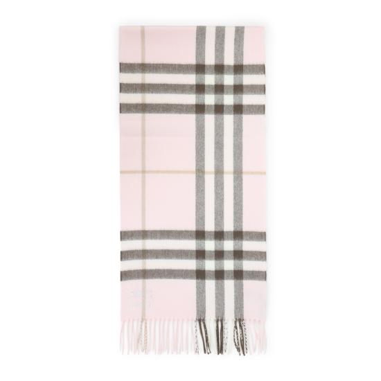 26FW 버버리 체크 캐시미어 스카프 8113947 C2902 BOW PINK - BURBERRY