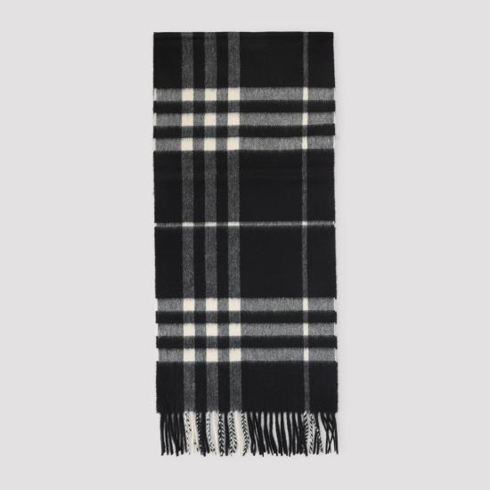 26FW 버버리 체크 캐시미어 스카프 8094741 C1343 BLACK CALICO - BURBERRY
