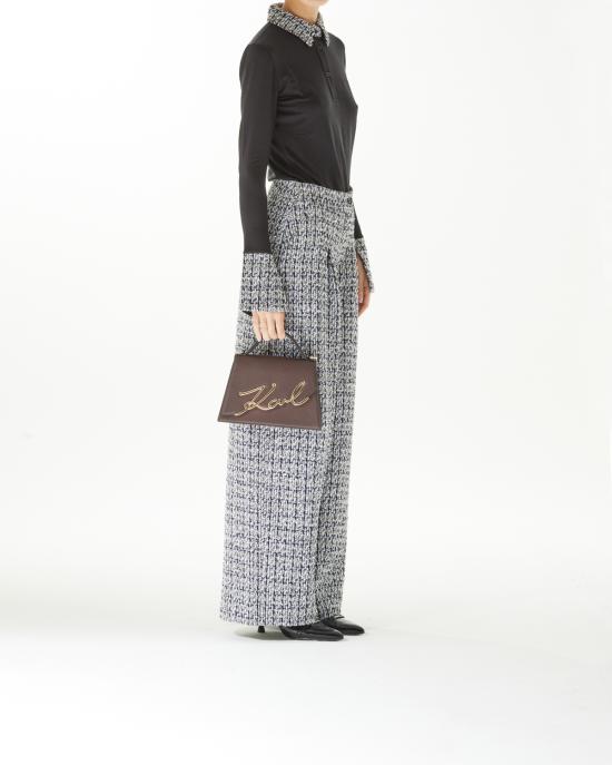  칼라거펠트 크로스백 240W3003 165 dark chocolate MARRONE - KARL LAGERFELD