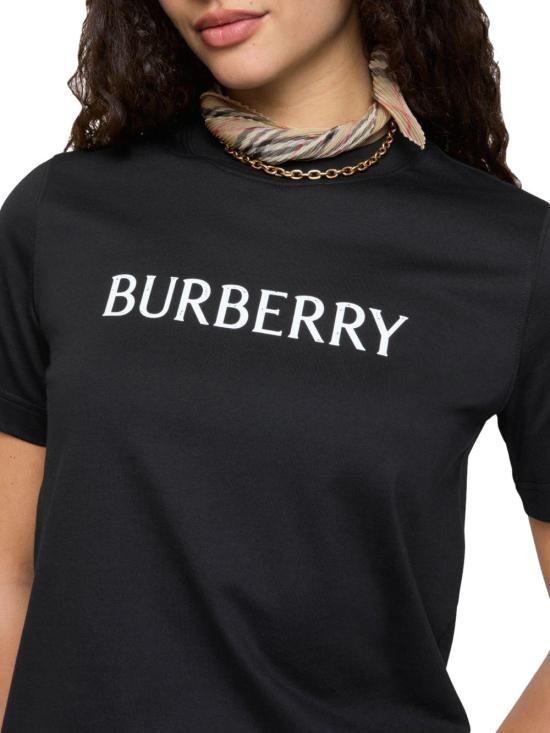 26SS 버버리 로고 코튼 티셔츠 8118977A1189 BLACK - BURBERRY