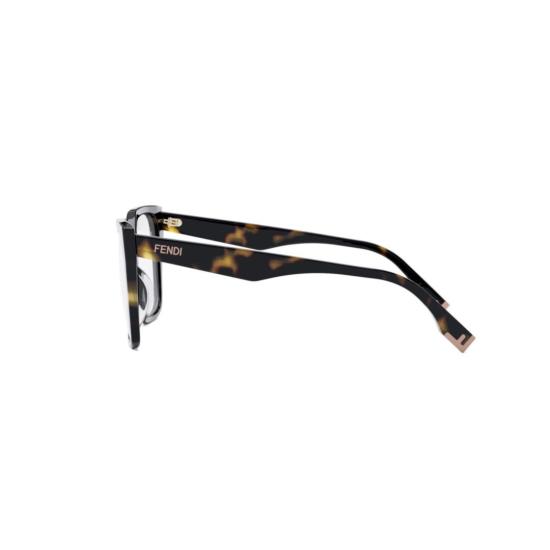 25FW 펜디 안경 Fe50002i 볼드 오버사이즈 스퀘어 호피쉘 안경 - FENDI